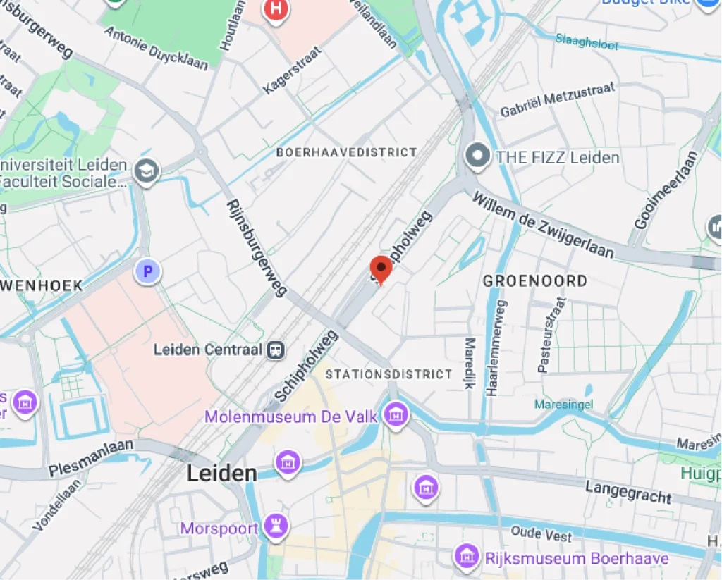 Vestiging Leiden Kaart